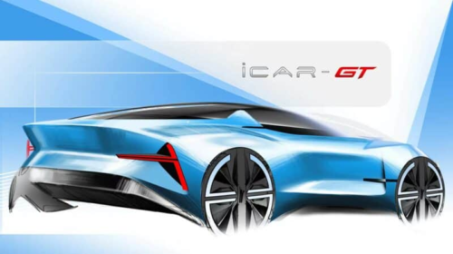 первое электрическое купе iCar GT будет показано на Шанхайском автосалоне, который начнется 18 апреля 2023 года