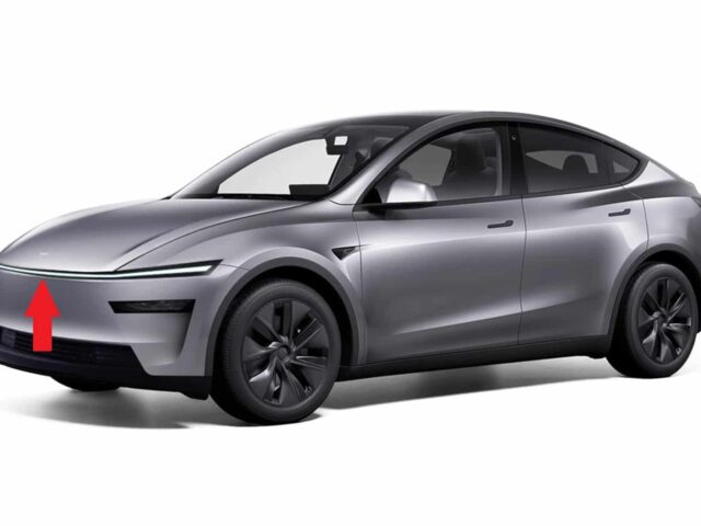 Источники сообщают, что новая Tesla Model Y Juniper будет иметь полноширинную светодиодную панель, подобную Xpeng