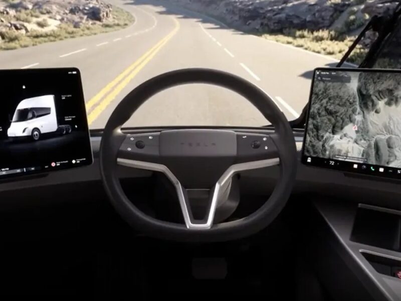 Tesla Semi запущен в серийное производство: завод в Неваде и цель 50 000 грузовиков в год Европейская версия Tesla Semi с цифровыми камерами вместо зеркал